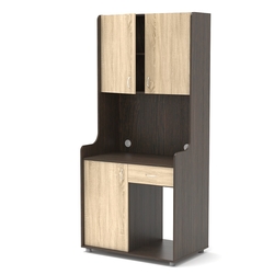 Офисная мини-кухня ЭЛЕГИЯ №5, Дуб Венге и Дуб Сонома