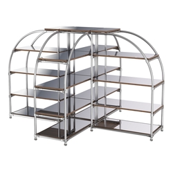 Комбинация стендов TD-06 №3-5 (с полками Зеркало 4мм), Орех