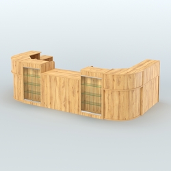 Пристенный павильон Чай и Кофе с собой №4, Дуб Золотистый