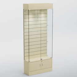 Витрина СЕТЬ №4 с экономпанелью, Крем Вайс