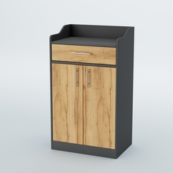 Стойка официанта "Бармен" №5, Темно-Серый  + Дуб Золотистый