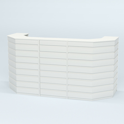 Ресепшен серии ПРАЙМ №6А со скошенными углами, Белый