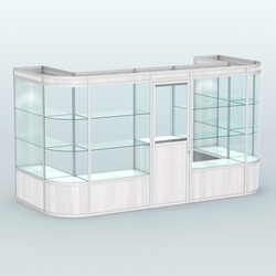 Павильон из профиля пристенный №11а (5,50 кв. м), Ясень Анкор светлый