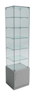 Витрина ИСТРА №506 стаканчик (задняя стенка - стекло) Серый