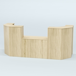 Ресепшен серии ПРАЙМ №7 со столом выдачи, Дуб сонома