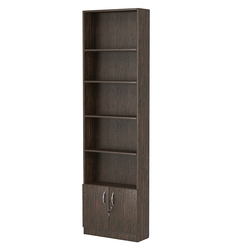 Стеллаж из ДСП с 4-мя полками 200x600 мм серии LEVEL-4 №3 (З/C - ДВП), Дуб Венге