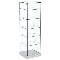 Витрина Хит продаж №501 (закрытая, задняя стенка - стекло), Серый