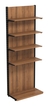 Пристенная система с 4-мя полками ДСП для одежды ЛОФТ №12-ЗС 900мм Орех
