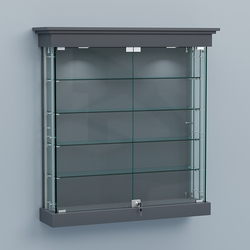 Витрина для музеев "Коллекция" настенная №2-4А-РЕГ, Темно-Серый