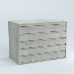 Стол-ресепшен серии ПРАЙМ №1А, Метрополитан Грей