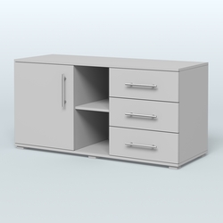 Тумба сервисная Фламинго, цвет антрацит + акация, Серый