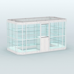 Павильон из профиля островной №3в, Ясень Анкор светлый