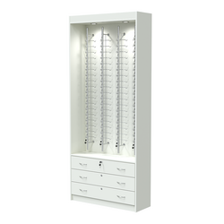 Витрина для очков №12 из ДСП (закрытый доступ), Белый