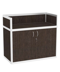 Прилавок под кассу из профиля №5  (закрытый), Дуб Венге