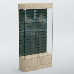 Витрина СЕТЬ №3 с экономпанелью, Дуб Сонома + Дуб Венге