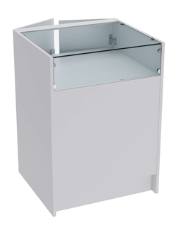 Прилавок из ДСП ЭКОНОМ №2 (600 мм) с дверцами, Серый