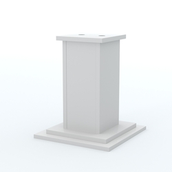 Подставка под 2 флага "Коллекция" №2, Серый