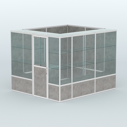 Павильон из профиля угловой №4б (5,5 кв.м), Бетон Чикаго светло-серый F186 ST9