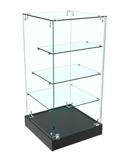 Прилавок Истра с держателями для полок №112 (закрытый), Черный