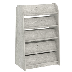 Стеллаж под книги №9 островной, низкий., Метрополитан Грей