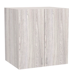 Антресоль офисная глубокая А-02 с дверками, Ясень Анкор светлый - U31104