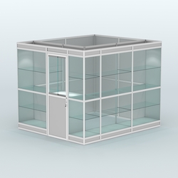 Павильон из профиля угловой №4в (5,5 кв.м), Серый