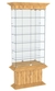 Витрина узкая с 6-ю полками и подсветкой КОЛОСС №32 Дуб Золотистый