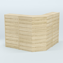 Ресепшен Г-образный серии ПРАЙМ №4А, Дуб сонома