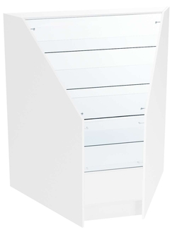 Прилавок из ДСП Алмаз №4 угловой, Белый