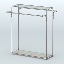 Островная торговая система ХРОМ 1200 мм №3, Метрополитан Грей