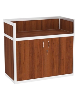 Прилавок под кассу из профиля №5  (закрытый), Орех