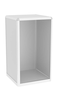 Прилавок из профиля Стаканчик №1  (открытый), Серый