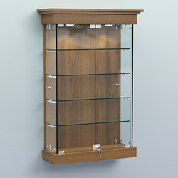 Витрина для музеев "Коллекция" настенная №1-4, Орех