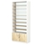 Стеллаж из ДСП с 8-ю полками 350x900 мм серии LEVEL-8 №13-1 (З/C - СТЕКЛО) Белый + Дуб Сонома