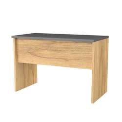 Скамейка для раздевалок №2-2, Дуб Золотистый и Темно-Серый