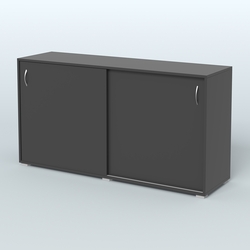 Тумба-купе объединяющая Некста, Черный