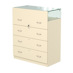 Истра прилавок ювелирный №1 (450мм), Крем Вайс