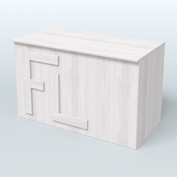 Ресепшн-стол "Фаберлинк" , Ясень Анкор светлый