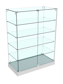 Прилавок Истра стеклянный №129 (закрытый), Серый