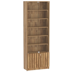 Витрина серии "Смок" №1-700, Дуб канзас коричневый Н1113 ST10