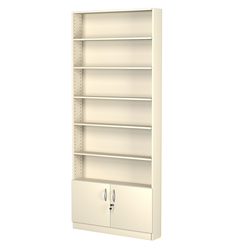 Стеллаж из ДСП с 5-ю полками 150x900 мм серии LEVEL-5 №9 (З/C - ДВП), Крем Вайс