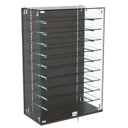 Витрина настенная НЕО №2-2 с девятью полками, Дуб Венге