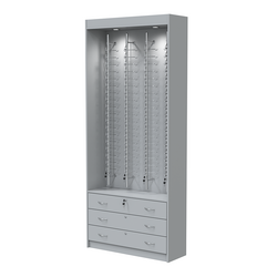 Витрина для очков №12 из ДСП (закрытый доступ), Серый