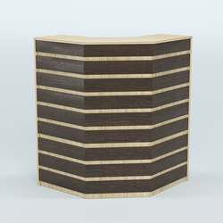 Ресепшен серии ПРАЙМ №3А угловой, Дуб Сонома + Дуб Венге