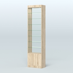 Высокая витрина серии Эконом №304-600 (без дверей), Дуб Сонома