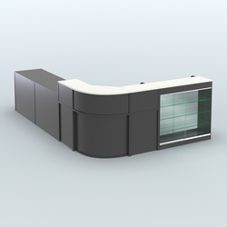 Угловой павильон Чай и Кофе с собой №5, Черный и Белый