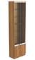 Витрина СЭСП-Z №2-300 (З/C - ДВП) со стеклянными полками и шторками Орех