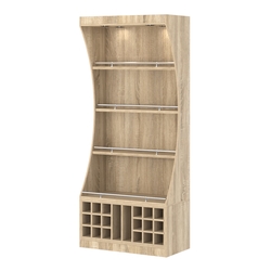 Стеллаж Гарант №1-5-900-О с ограничителями, Дуб Сонома