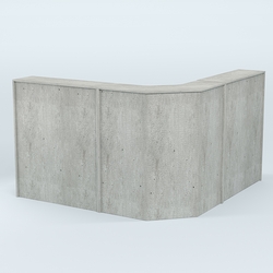 Ресепшен серии ПРАЙМ №5 угловой, Метрополитан Грей