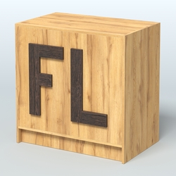 Прилавок "Фаберлинк" №5-800, Дуб Золотистый + Дуб Венге